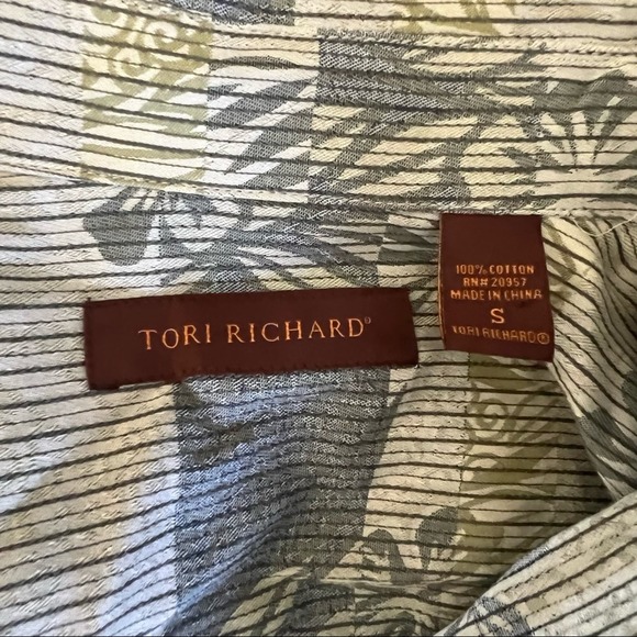 Men's ToriRichard Long Sleeve Hawaiian Aloha Shirt Small - Picture 4 of 4